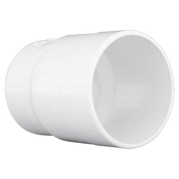 PVC Hub Adapter Increaser, Spigot x Hub, 4 in x 3 in Pipe Size