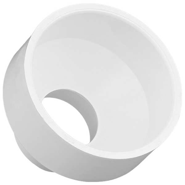 PVC Reducer, Hub, 4 in x 2 in Pipe Size