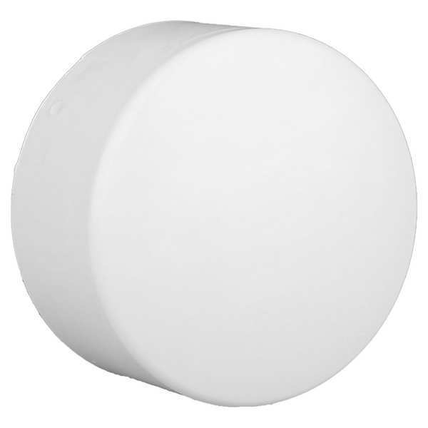 PVC Socket Cap, Hub, 4 in Pipe Size