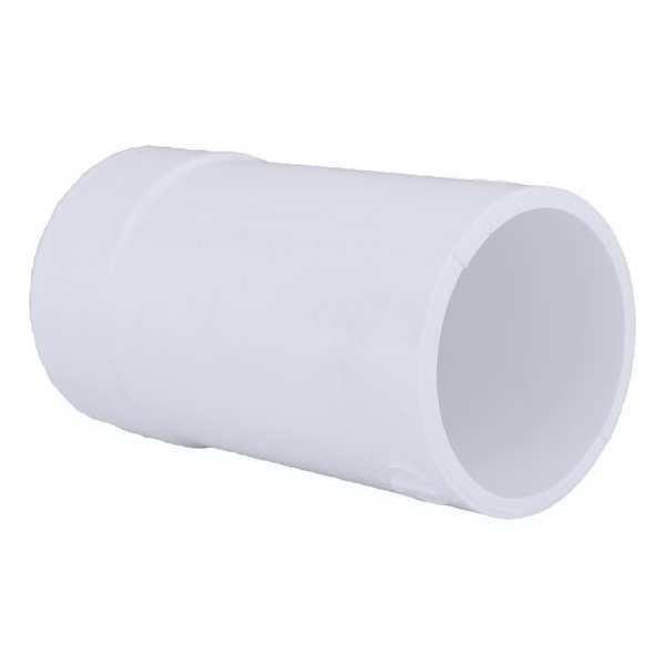 PVC Hub Adapter Increaser, CI Spigot x Hub, 2 in x 1 1/2 in Pipe Size