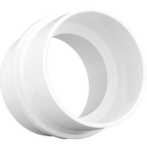 PVC Adapter, Hub x SD Spigot, 4 in x 3 in Pipe Size