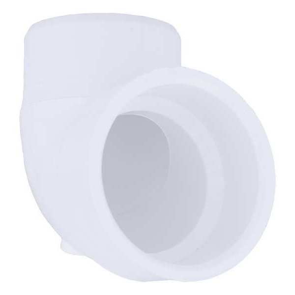 PVC Street Elbow, 90 Degrees, Vent, Hub x Spigot, 1-1/2 in Pipe Size