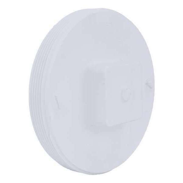 PVC Cleanout Plug, MNPT, 6 in Pipe Size