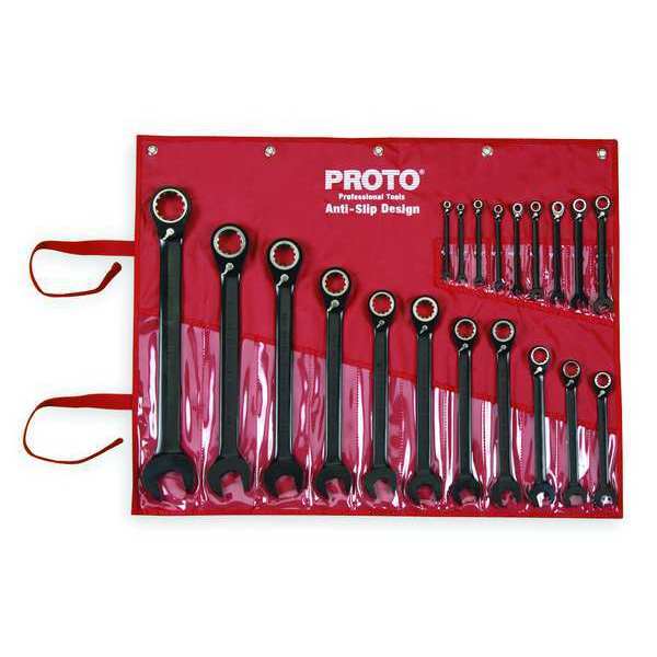 20 pc. Black Chrome Ratcheting Wrench Set (JSCV-20S)