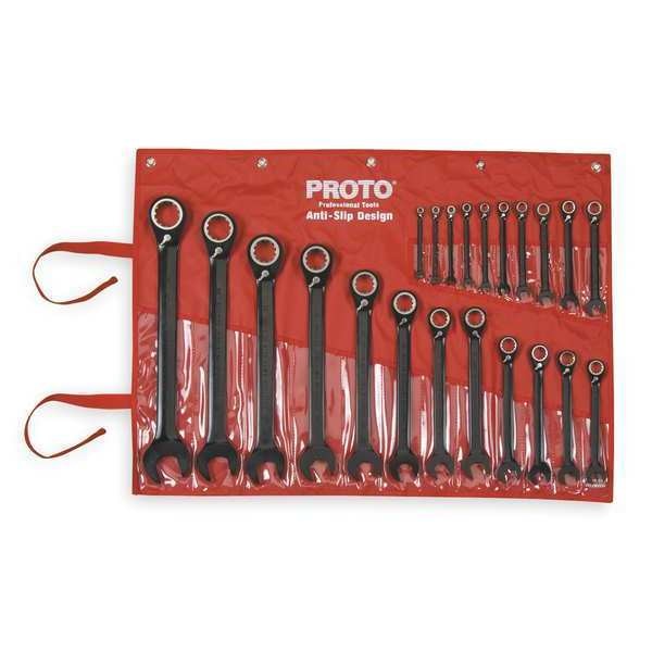 Ratcheting Wrench Set, Metric, 6 mm to 36 mm, 22-Piece