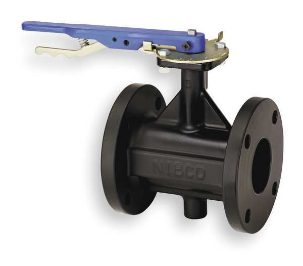 Butterfly Valve, Lever, 3 In, Cast Iron