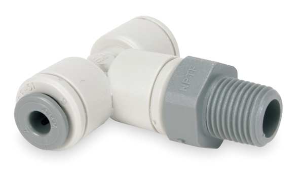 Acetal Copolymer Swivel Branch Tee, 1/2 in Tube Size
