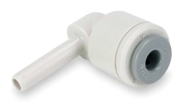 Acetal Copolymer Plug-In Elbow, 90 Degrees, 3/8 in Tube Size