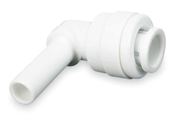 Acetal Copolymer Plug-In Elbow, 90 Degrees, 1/4 in Tube Size
