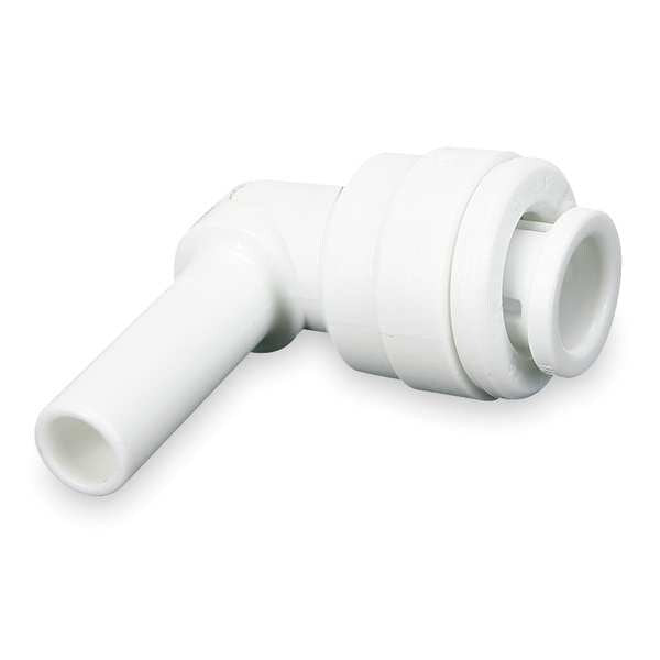 Acetal Copolymer Plug-In Elbow, 90 Degrees, 3/8 in Tube Size
