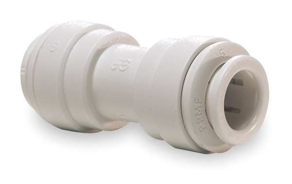 Polypropylene Reducing Union, 1/2 in x 3/8 in Tube Size