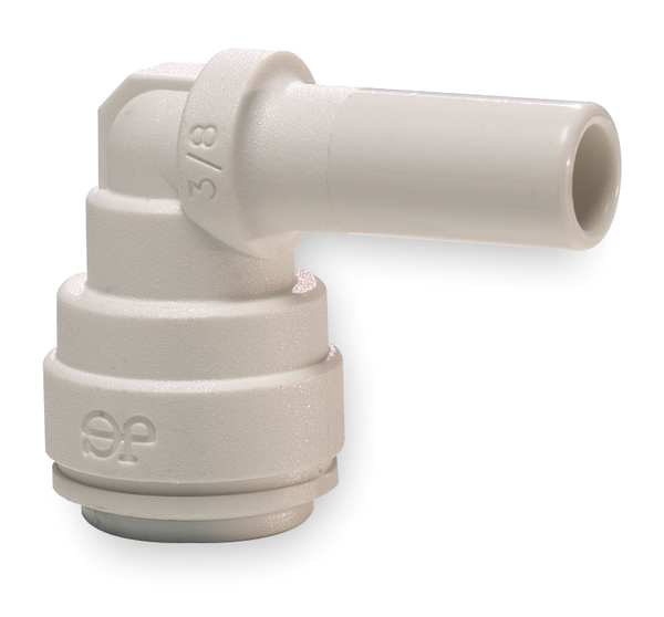 Polypropylene Plug-In Elbow, 90 Degrees, 1/4 in Tube Size