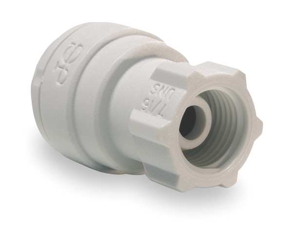 Polypropylene Faucet Adapter, 1/4 in Tube Size