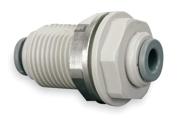 Acetal Copolymer Bulkhead Union, 5/16 in Tube Size