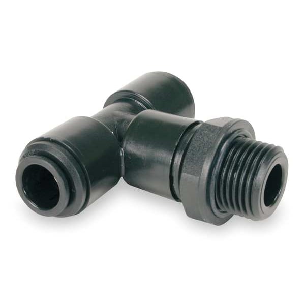 Acetal Copolymer Swivel Branch Tee, 3/16 in Tube Size