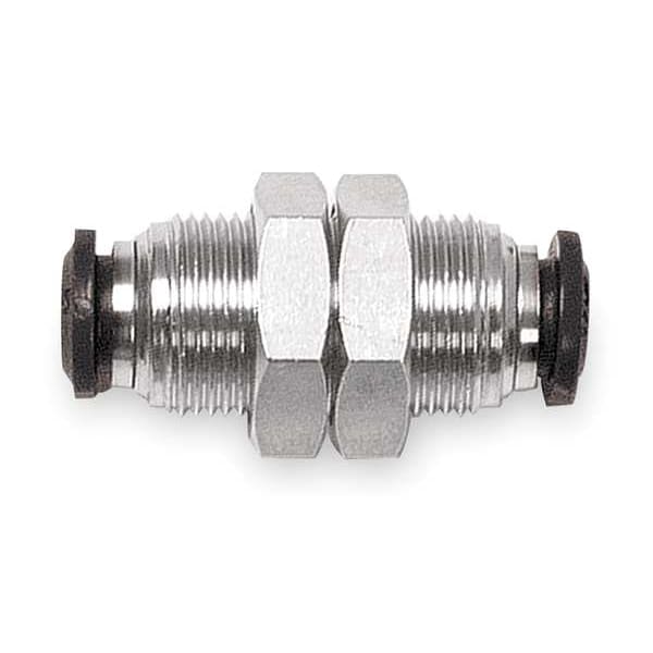 Bulkhead Union, 12mm Tube Sz, Brass, PK3