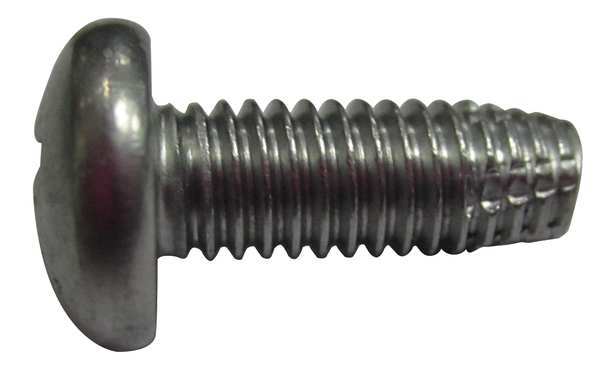Thread Cutting Screw, #8 x 3/4 in, Plain Stainless Steel Pan Head Phillips Drive, 100 PK