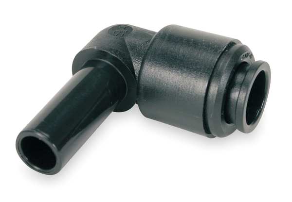Acetal Copolymer Plug-In Elbow, 90 Degrees, 5/16 in Tube Size