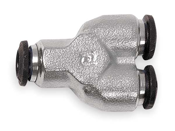Union Y, Brass, 4mm Tube Sz, 250 PSI, PK5