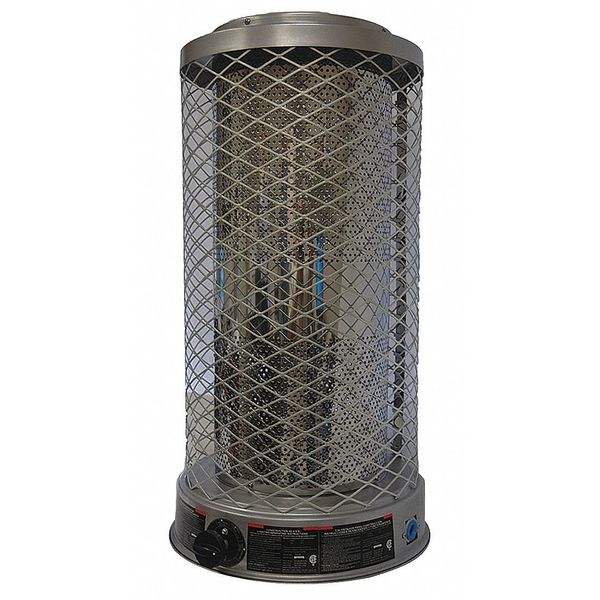 Radiant Portable Gas Heater, Natural Gas, 50/70/100,000 BtuH