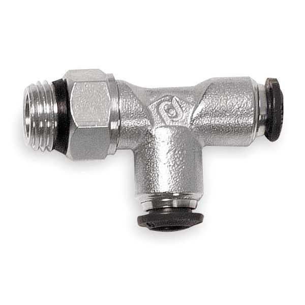 Swivel Run Tee, Brass, 8mm Tube Sz, PK5