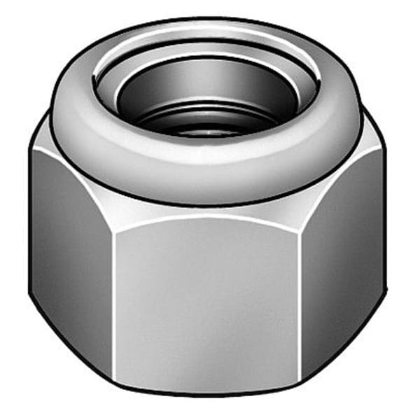 Nylon Insert Lock Nut, 3/8