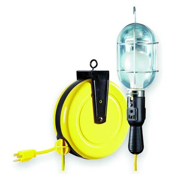 LUMAPRO Incandescent Cord Reel Light, Grade: General