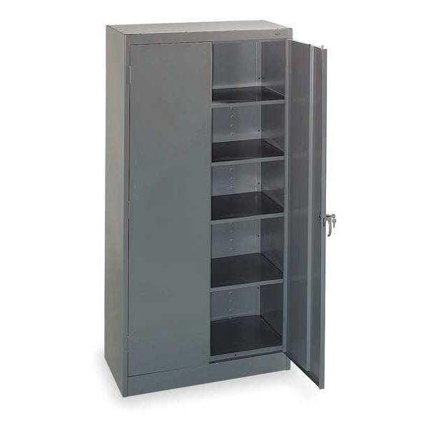 24 ga. ga. Steel Storage Cabinet, 36 in W, 72 in H, Stationary