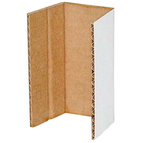 Cardboard Corrugated Shelf Bin Divider, White, 2 1/4 in, 4 1/4 in W