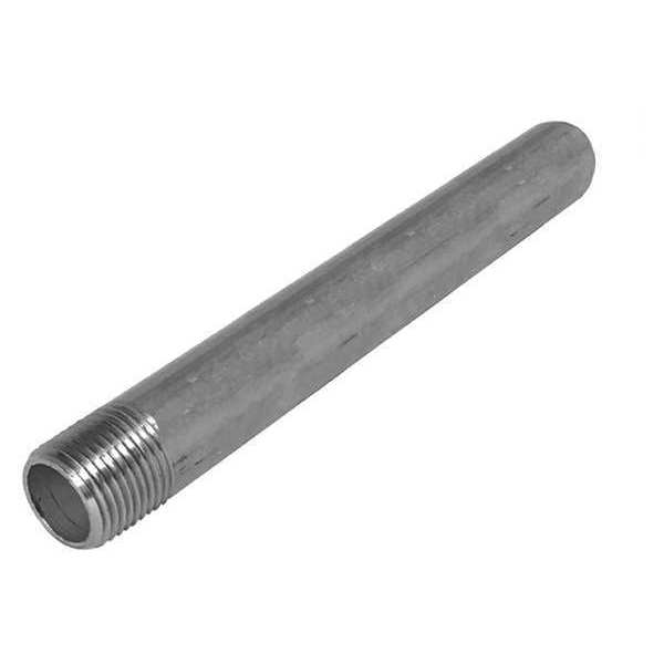 Nipple, 4 In, Thrd at One End, 4 In, 316