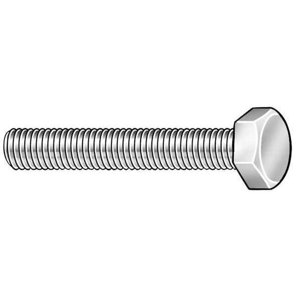 Not Graded, M5-0.80 Hex Head Cap Screw, Plain Brass, 12 mm L, 25 PK