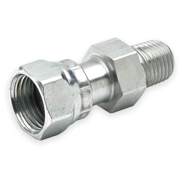 Swivel Connect, Zinc Steel, Female ORFSxM, 1In