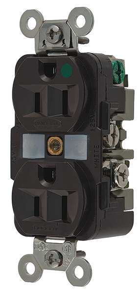15A Duplex Receptacle 125VAC 5-15R BN