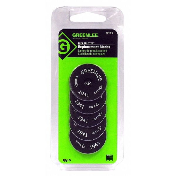 BX/Flexible Conduit Cutter Blades, Metal, PK5