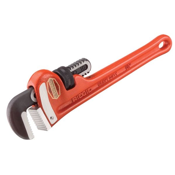 Pipe Wrench, Straight, Cast Iron, 60 in L, 8 in Jaw Capacity