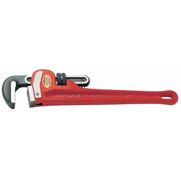 Pipe Wrench, Straight, Cast Iron, 60 in L, 8 in Jaw Capacity