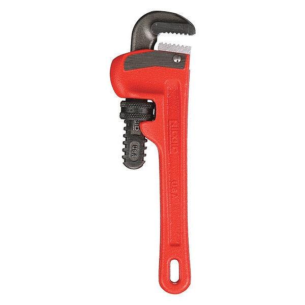 6 in L 3/4 in Cap. Cast Iron Straight Pipe Wrench