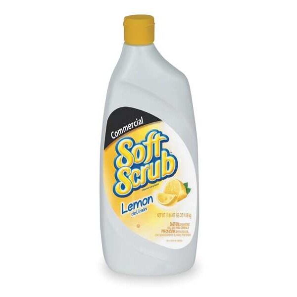 Bathroom Cleaner, Bottle, Lemon, White, PK6