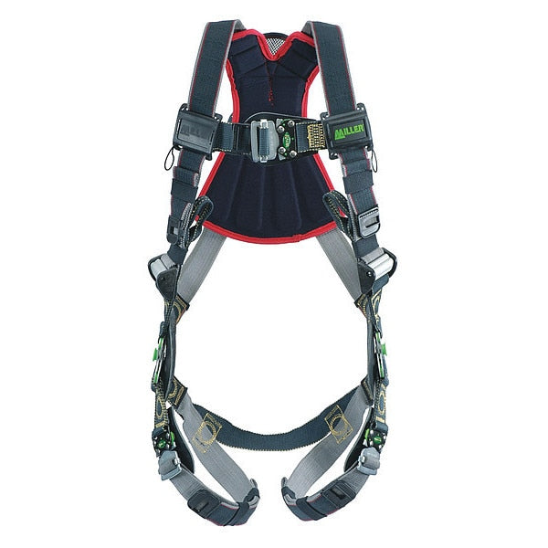 Arc-Flash Rated Full Body Harness, Vest Style, L/XL, Kevlar(R)/Nomex(R), Black
