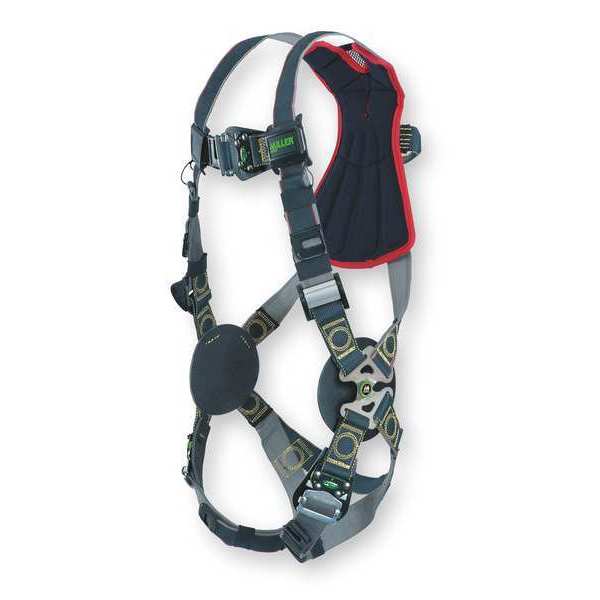 Arc-Flash Rated Full Body Harness, Vest Style, L/XL, Kevlar(R)/Nomex(R), Black