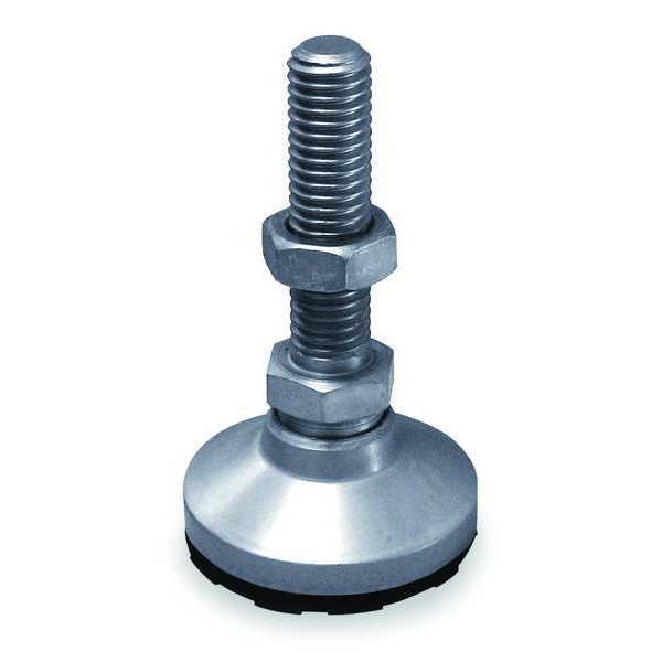 Leveling Mount, Swivel Stud, 1-8, 4 in Base
