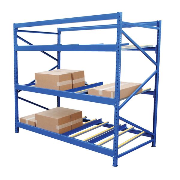 Starter Gravity Flow Rack, 36 in D, 96 in W, 3 Shelves