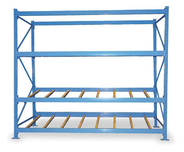 Starter Gravity Flow Rack, 36 in D, 96 in W, 5 Shelves