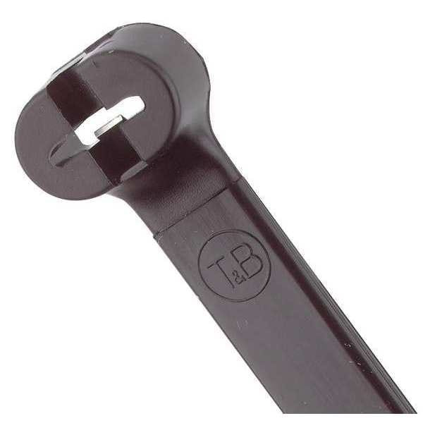 Heavy Duty Cable Tie, 13 in L, 0.27 in W, Nylon 6/6, Black, Indoor, Outdoor Use, 500 Pack