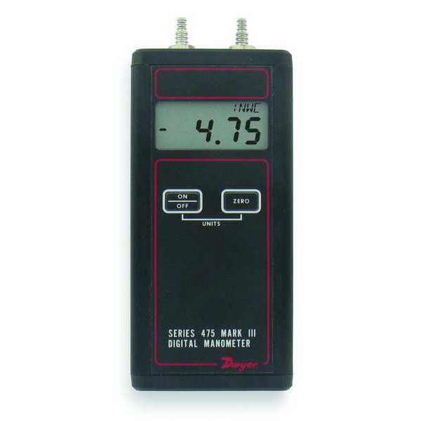 Handheld Manometer, 0 to 40.00 In WC
