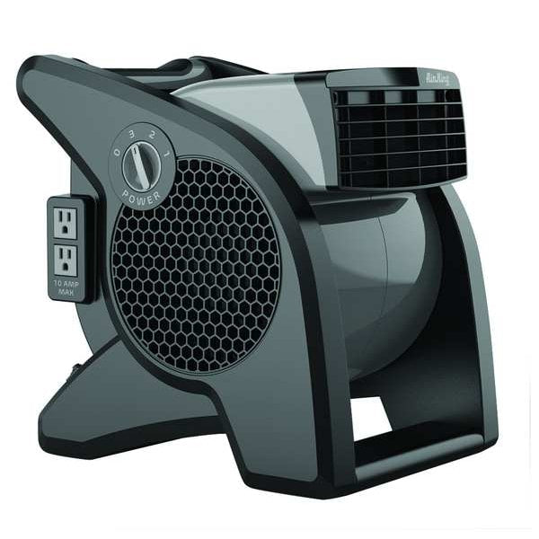 Portable Blower Fan, 120V, 350 cfm, Gray