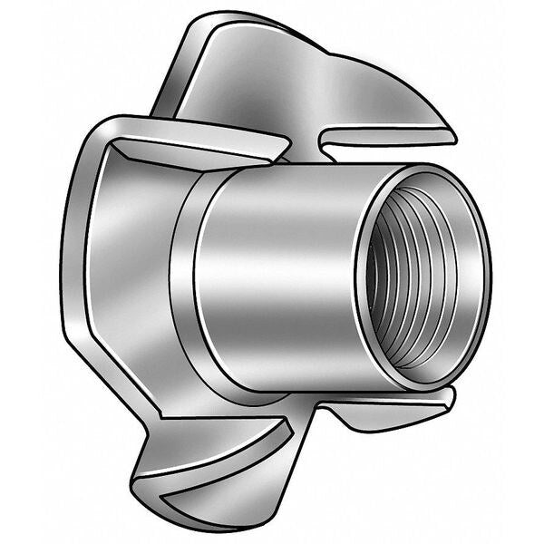 T-Nut, 4 Prongs, 1/4