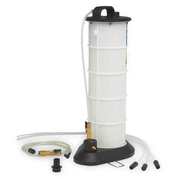 Fluid Evacuator/Brake Bleeder, Pneumatic, Capacity 2.3 Gal.