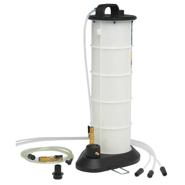 Fluid Evacuator/Brake Bleeder, Pneumatic, Capacity 2.3 Gal.