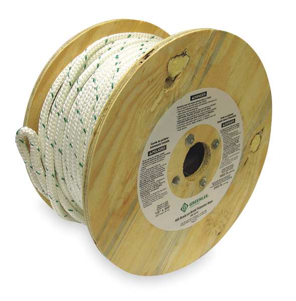 Cable Pulling Rope, 1/2 In Dia, 300 ft